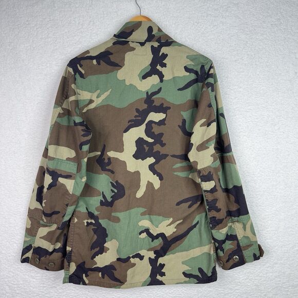 USMC Military Camouflage Jacket Men’s Small Woodland Camo Twill BDU Combat Field - Picture 9 of 14